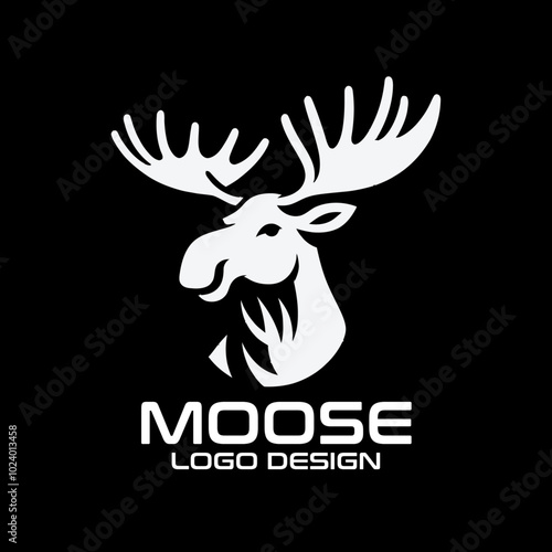 Moose Vector Logo Design photo