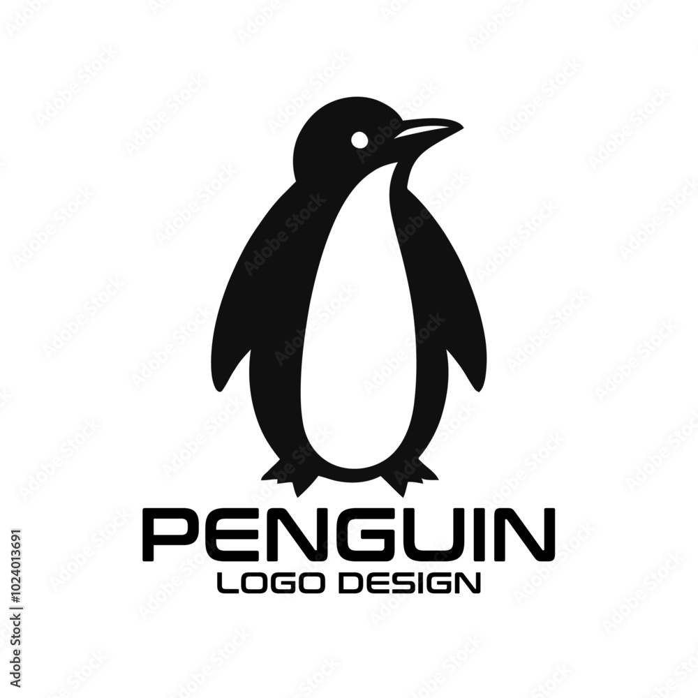Obraz premium Penguin Vector Logo Design