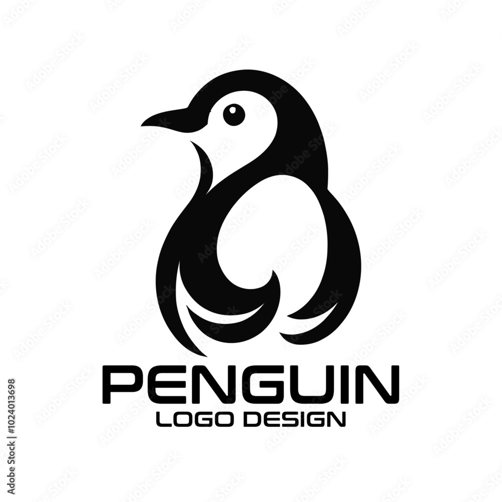 Penguin Vector Logo Design Penguin Vector Logo Design