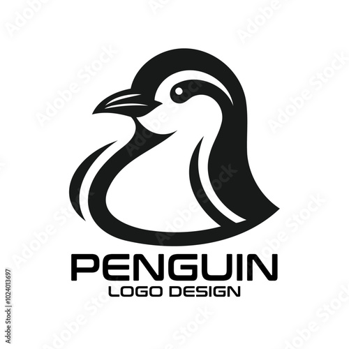 Penguin Vector Logo Design photo