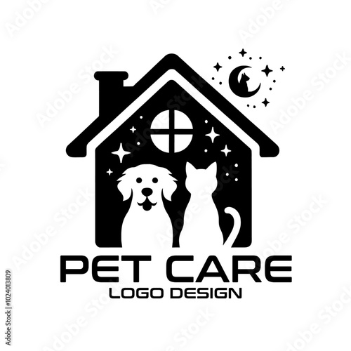 Pet Care Vector Logo Design