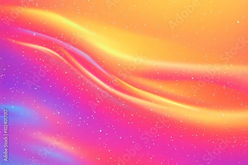 A Colorful Abstract Wave Background with Shimmering Textures