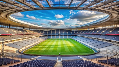 Iconic stadium in Paris known for hosting major sporting events and concerts, Stade de France, Paris, sports, soccer photo