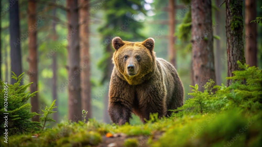 A wild brown bear roaming through a forest , wildlife, animal, nature, wildlife photography, grizzly, fur A wild brown bear roaming through a forest , wildlife, animal, nature, wildlife photography, grizzly, fur