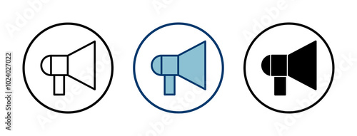 Megaphone icon vector isolated on white background. Loudspeaker icon vector. Volume icon