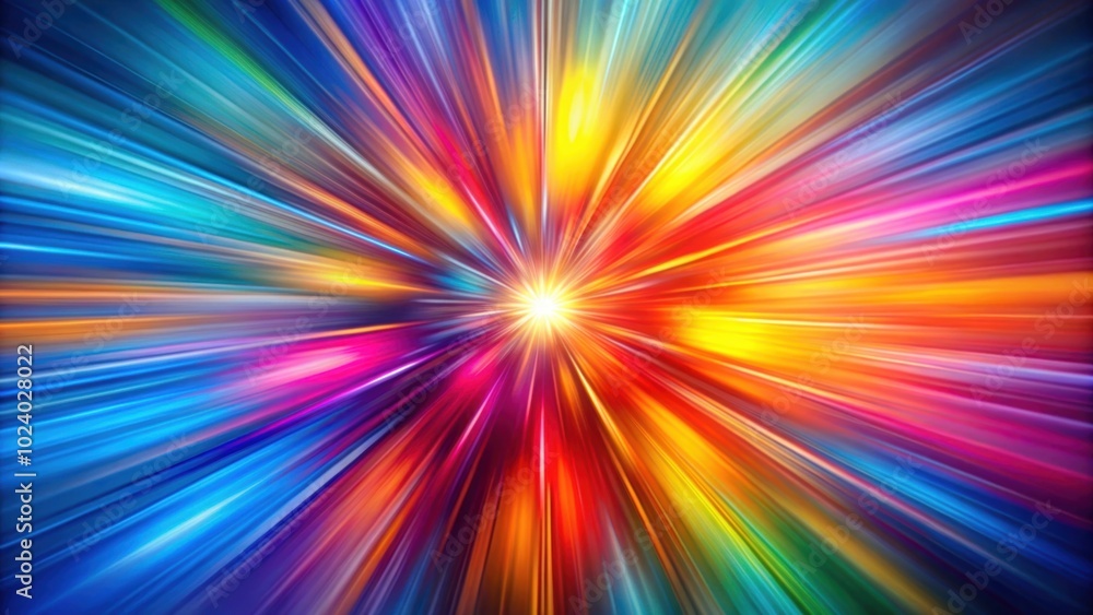Colorful radial motion blurred light rays abstract background, vibrant, colorful, motion, blurred, light, abstract Colorful radial motion blurred light rays abstract background, vibrant, colorful, motion, blurred, light, abstract