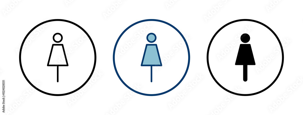 Female icon vector isolated on white background. woman icon vector Female icon vector isolated on white background. woman icon vector