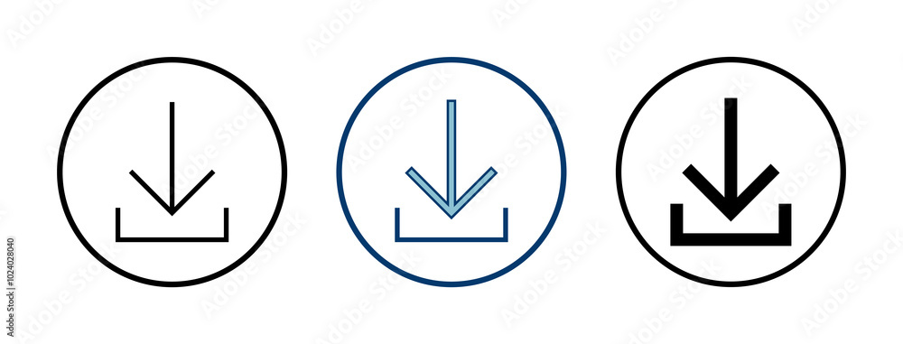 Download icon vector isolated on white background. Downloading vector icon Download icon vector isolated on white background. Downloading vector icon