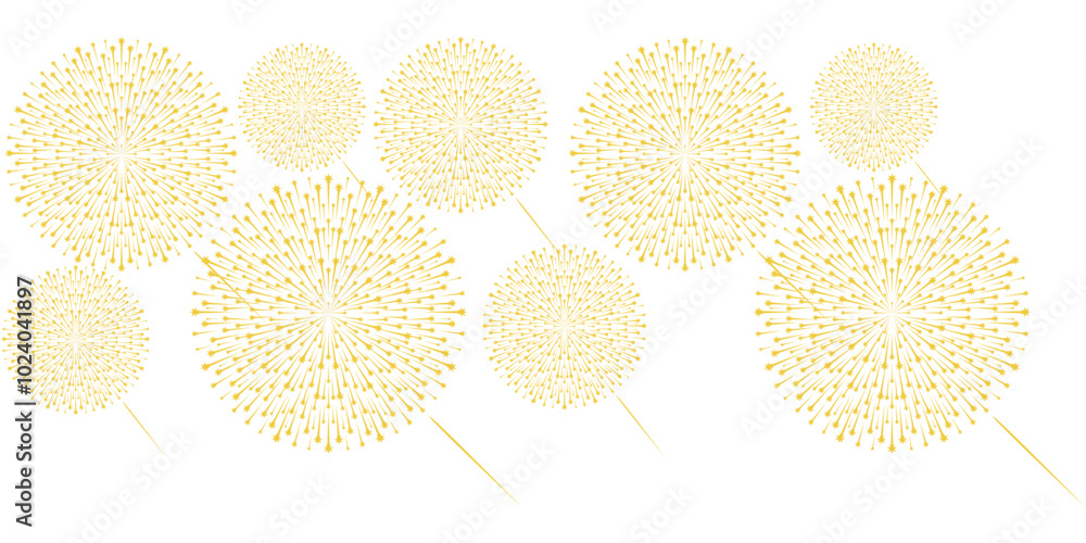 Fireworks vector design for new year, eps 2 Fireworks vector design for new year, eps 2