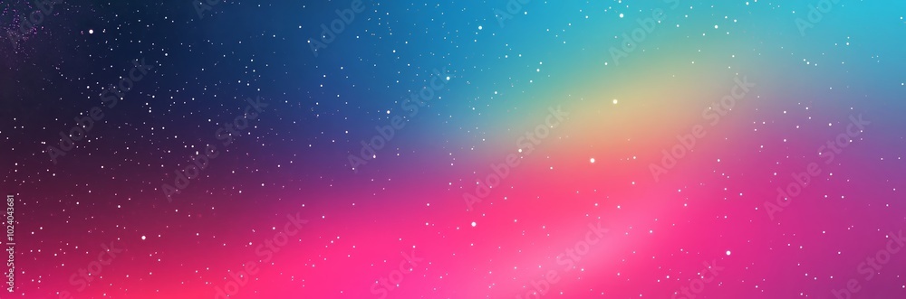 Obraz premium An Ethereal Exploration of a Colorful Cosmic Landscape