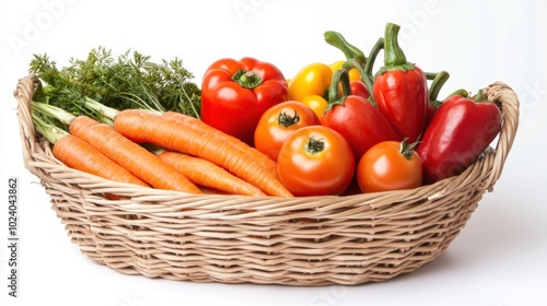 Vegetable gift basket, featuring an elegantly arranged selection of premium vegetables,