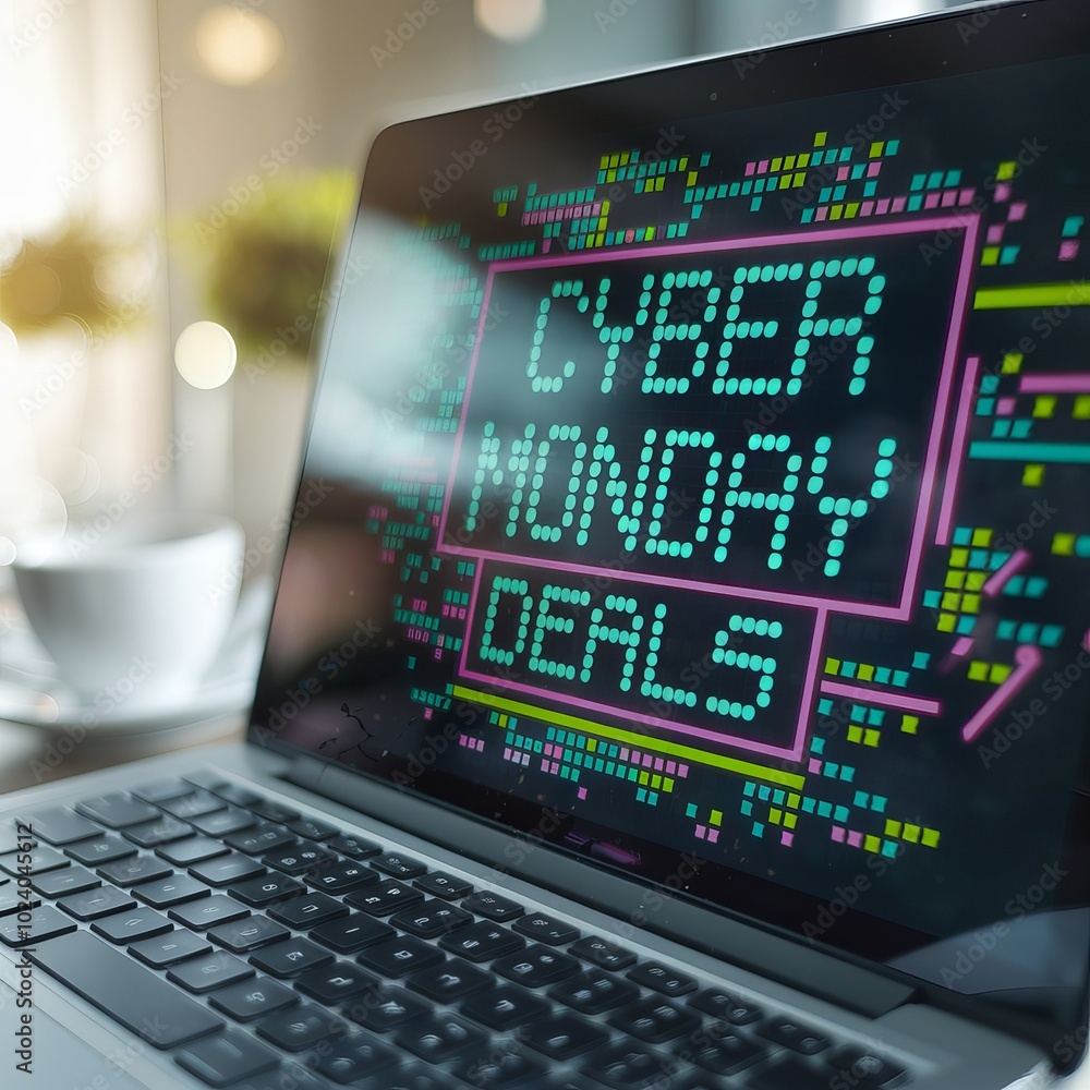 Fototapeta premium Cyber Monday background