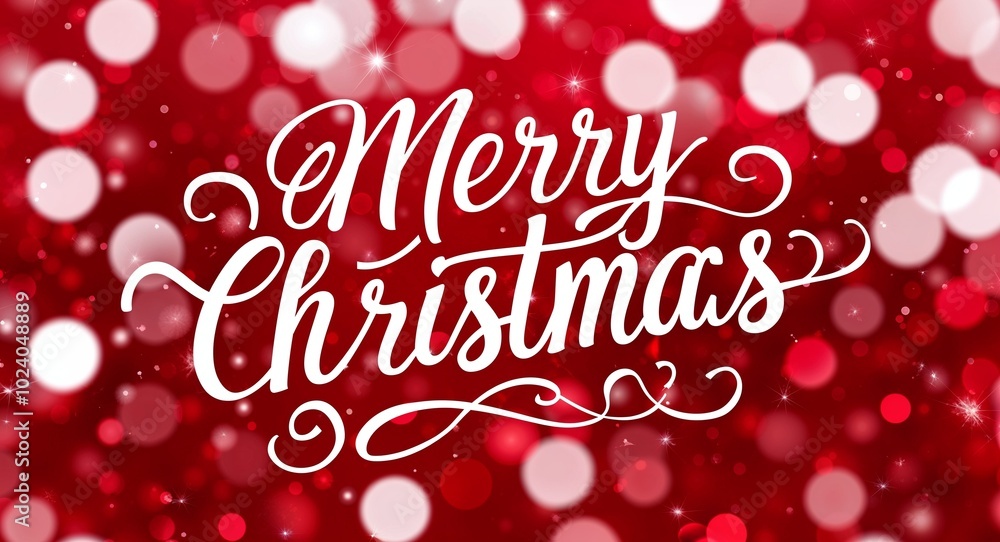 merry christmas calligraphic lettering on red bokeh glitter festive sparkles background merry christmas calligraphic lettering on red bokeh glitter festive sparkles background