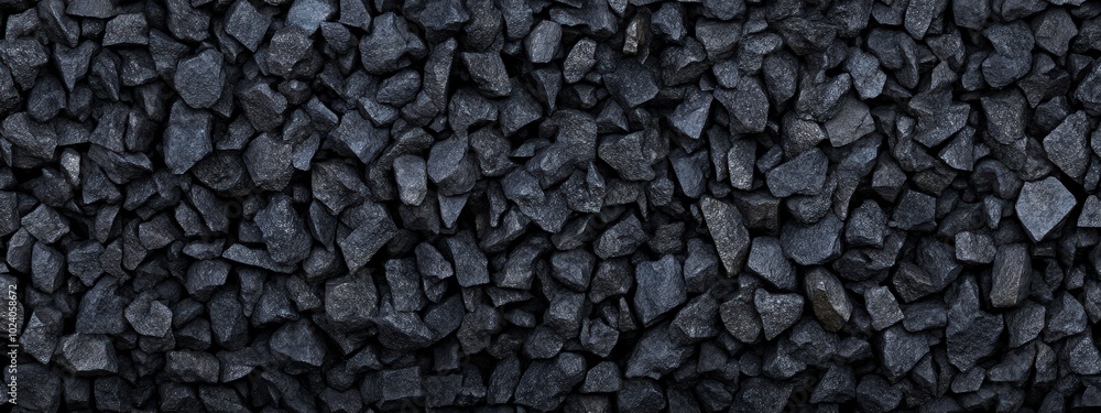 Detailed texture of black coal stones placed closely together Detailed texture of black coal stones placed closely together