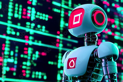 Quantitative trading robots in the stock market analyze K-line charts