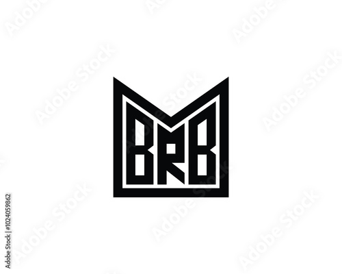 BRB logo design vector template. BRB