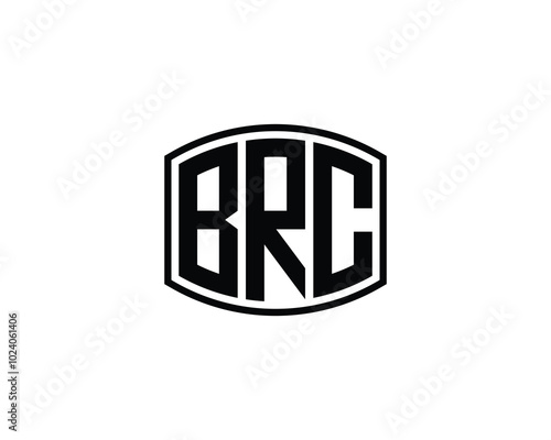 BRC logo design vector template. BRC