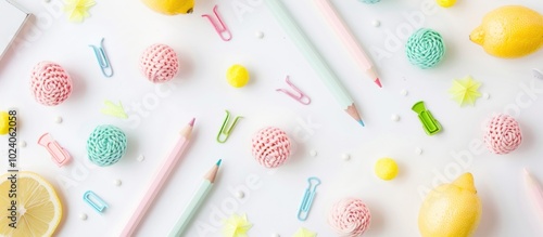 close up of colorful stationery