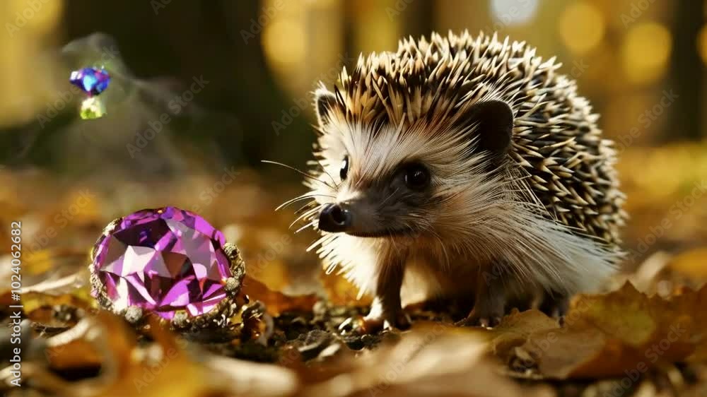 A hedgehog is accused of stealing a valuable jewel and must prove its innocence. A hedgehog is accused of stealing a valuable jewel and must prove its innocence.