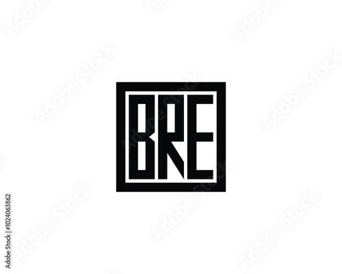 BRE logo design vector template. BRE