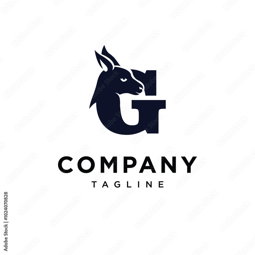 Letter G Wallaby logo icon vector Letter G Wallaby logo icon vector