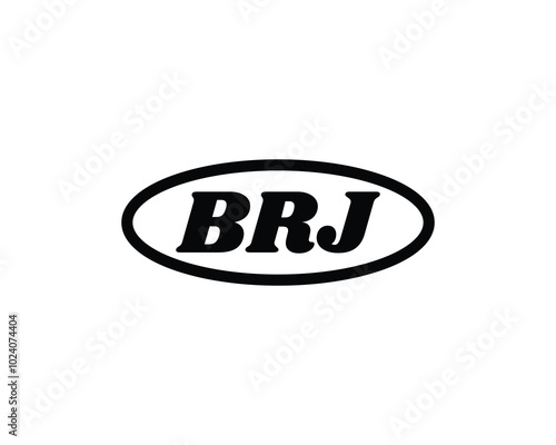 BRJ logo design vector template. BRJ