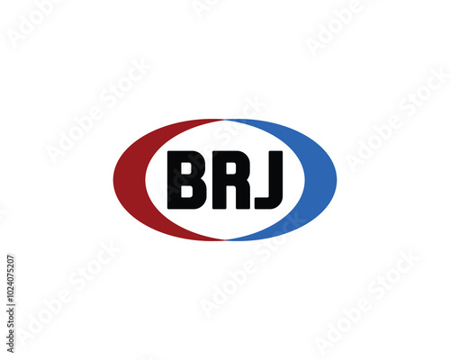 BRJ logo design vector template. BRJ