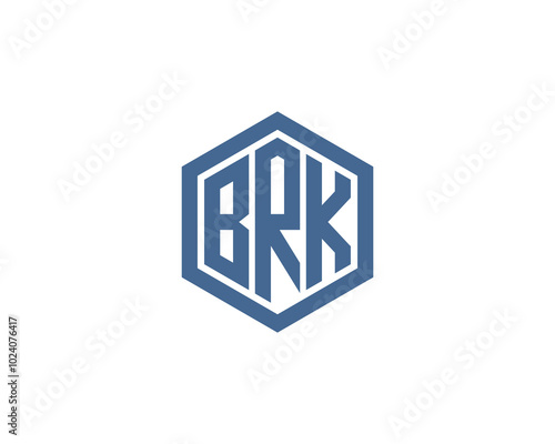 BRK logo design vector template. BRK