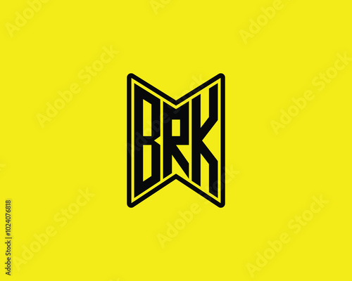 BRK logo design vector template. BRK