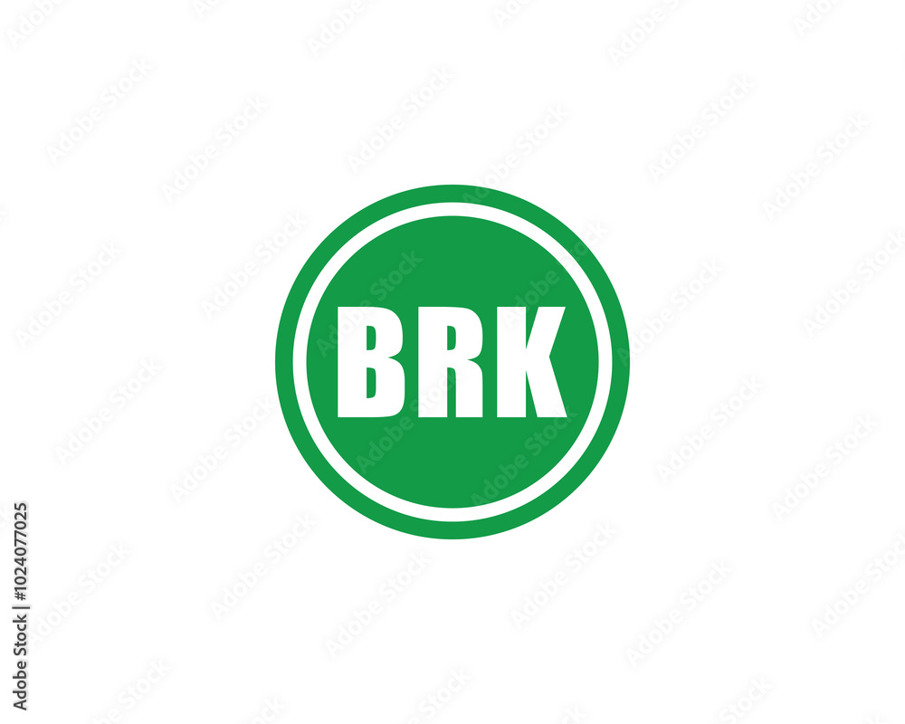 BRK logo design vector template. BRK BRK logo design vector template. BRK