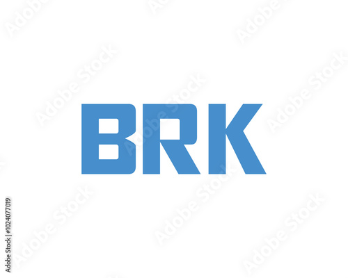 BRK logo design vector template. BRK