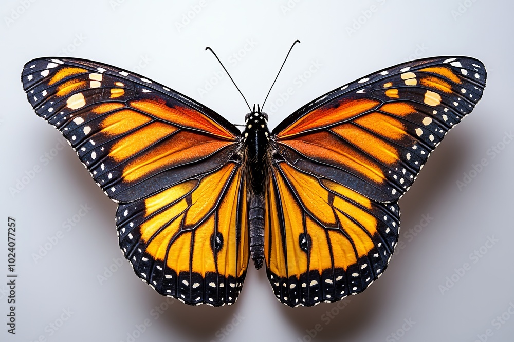 monarch butterfly with bold orange and black wings monarch butterfly with bold orange and black wings