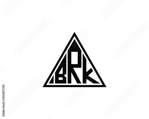 BRK logo design vector template. BRK