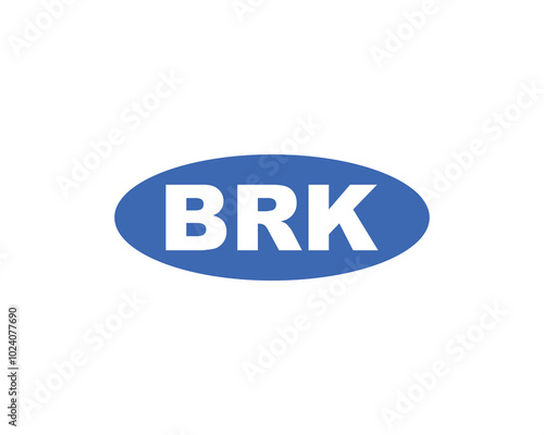 BRK logo design vector template. BRK