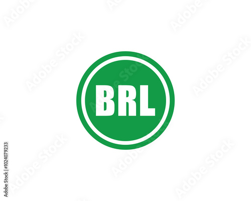 BRL logo design vector template. BRL