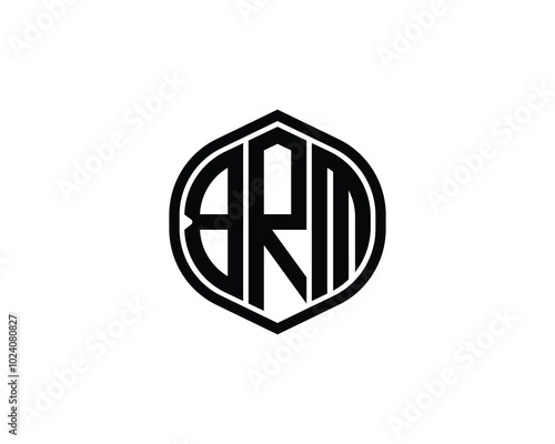 BRM logo design vector template. BRM photo