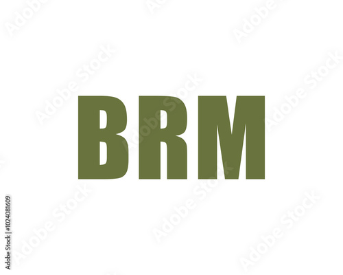 BRM logo design vector template. BRM photo