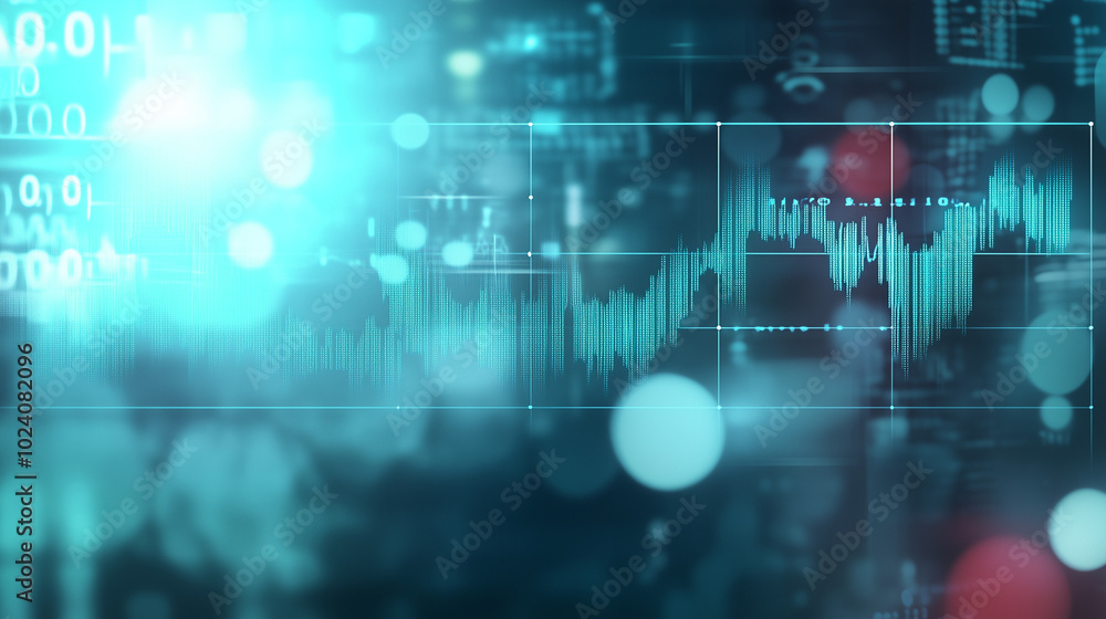 A Close-Up of a Digital Screen Displaying a Line Graph with Upward and Downward Trends, Symbolizing Cancer Research Progress and Setbacks, Set Against a Blurred Background Featuring Medical Charts and A Close-Up of a Digital Screen Displaying a Line Graph with Upward and Downward Trends, Symbolizing Cancer Research Progress and Setbacks, Set Against a Blurred Background Featuring Medical Charts and