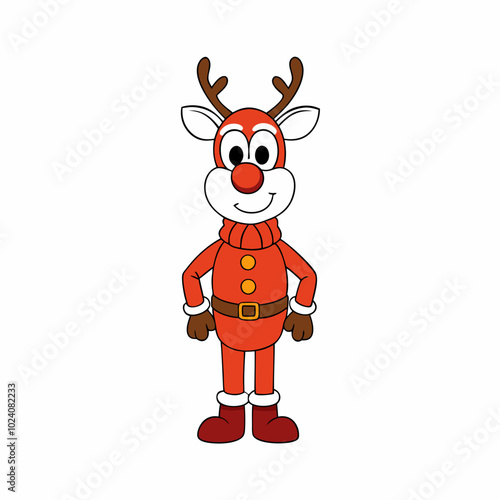 Preparing for Christmas with various art like it,Santa Claus, Full Body, Merry Christmas, December, Christmas, Thanksgivingc,Cute reindeer