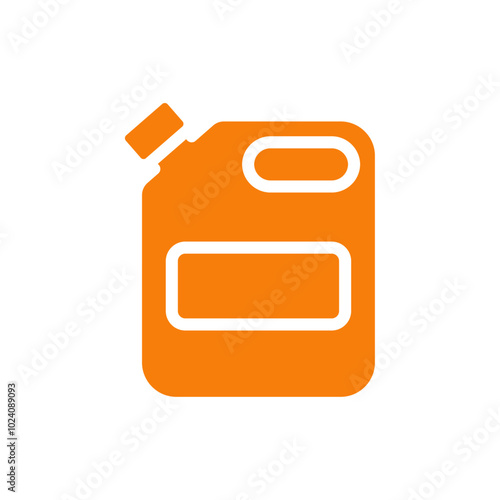 canister of motor oil icon Outline vector for web ui