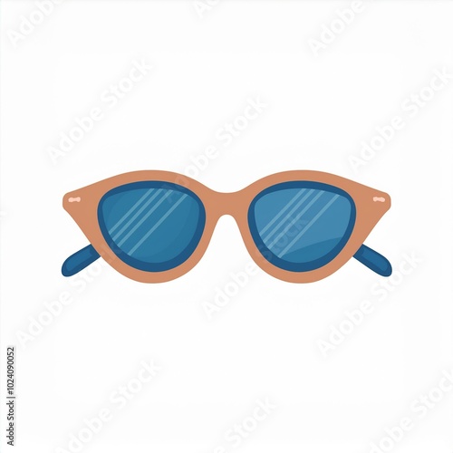 sunglasses illustration isolated on white