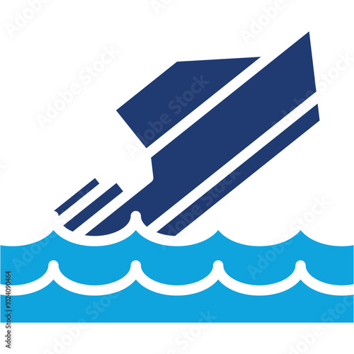 Sinking Boat Icon