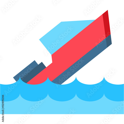 Sinking Boat Icon
