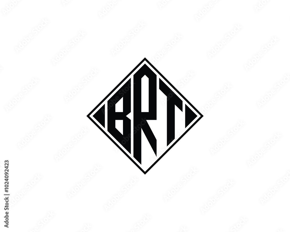 BRT Logo design vector template. BRT BRT Logo design vector template. BRT
