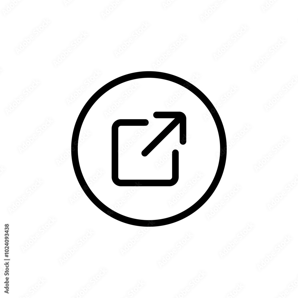 External link icon Outline vector for web ui External link icon Outline vector for web ui