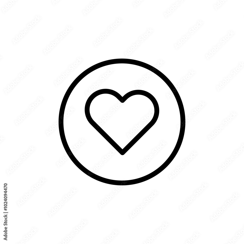 Heart icon Outline vector for web ui Heart icon Outline vector for web ui