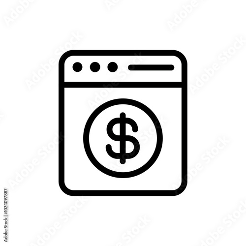 Money laundering icon Outline vector for web ui