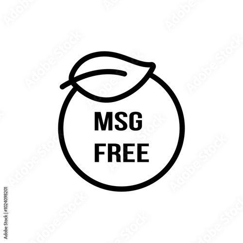 Msg free icon Outline vector for web ui