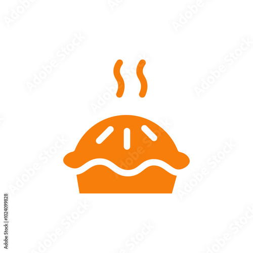 Pie icon Outline vector for web ui
