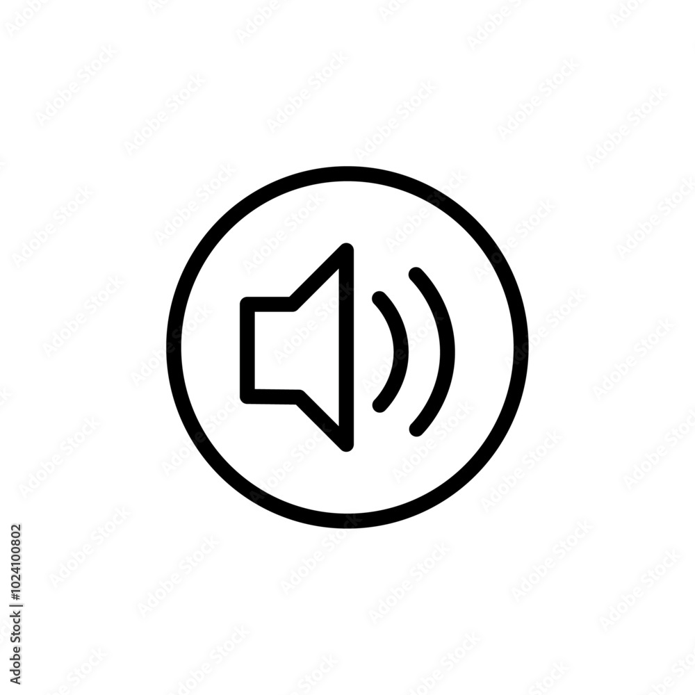 Speaker icon Outline vector for web ui Speaker icon Outline vector for web ui